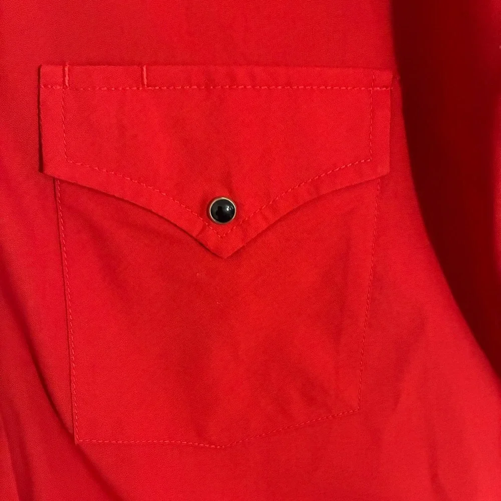 Vtg High Noon Western Shirt Mens L Pearl Snap Embroidered Horse Cowboy Rodeo